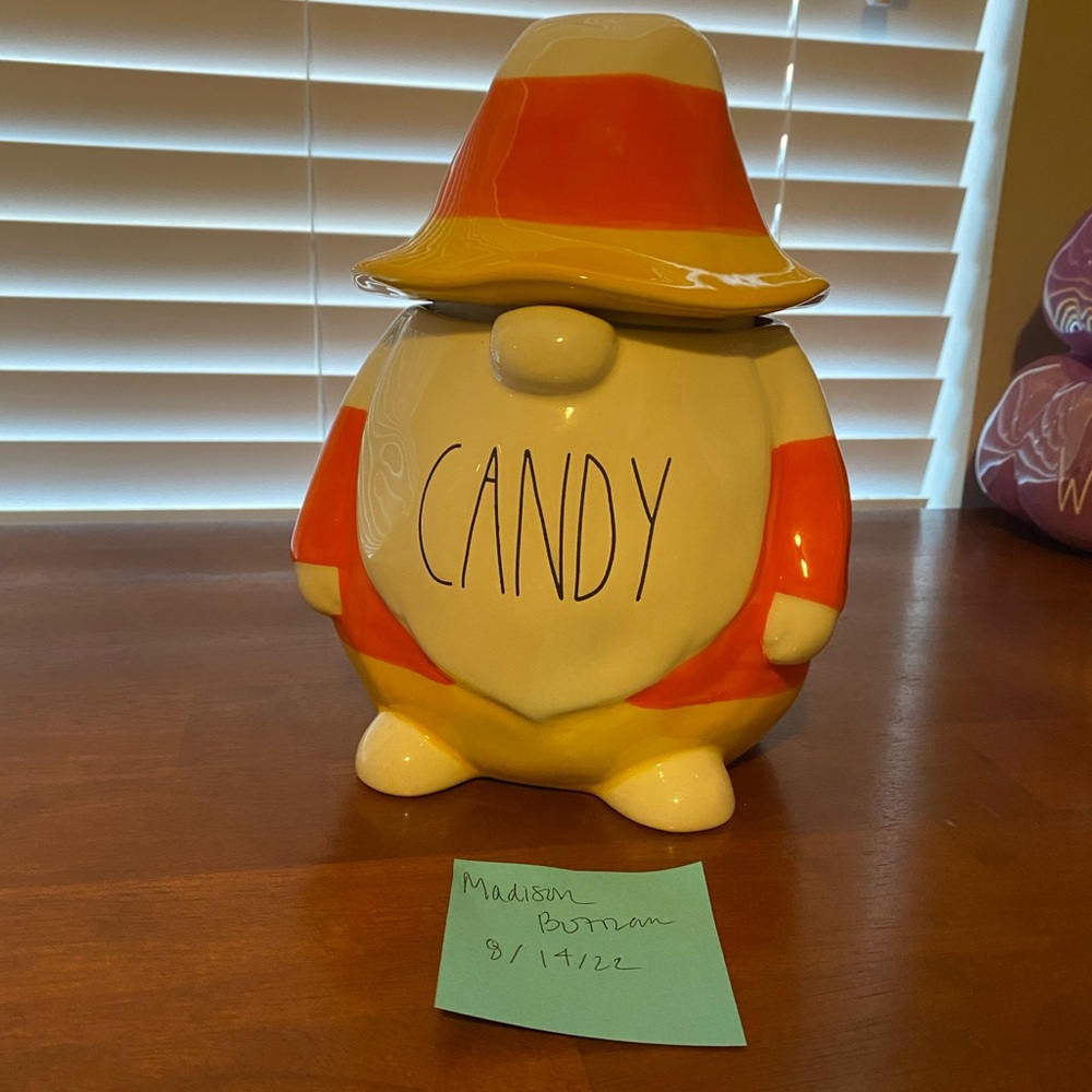 Rae Dunn Halloween Candy Gnome Canister